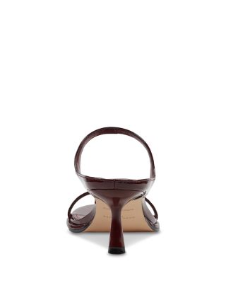 Women's Alonde Leather High Heel Slide Sandals