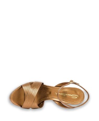  Women's Leather High-Heel Sandal