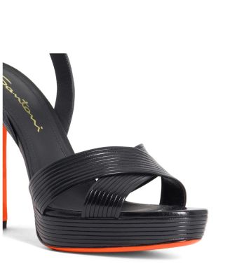  Women's Leather High-Heel Sandal