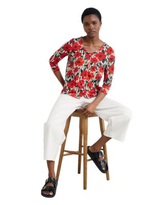 Women's Studio Glass Quarter Sleeve Top