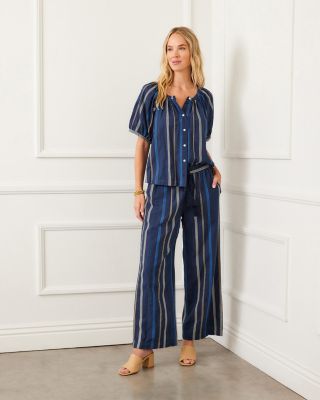 Embroidered Drawstring Pants