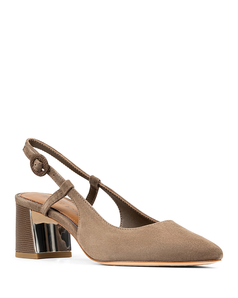 Donald Pliner Song Slingback Pointed Toe Pump In Animal Print