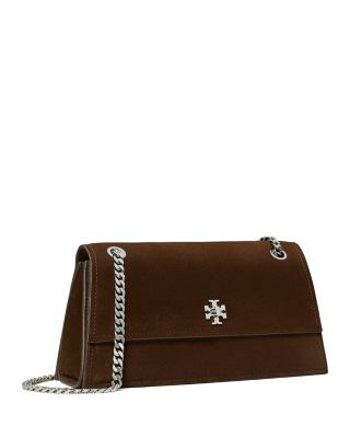 Kira Turnlock Suede Shoulder Bag