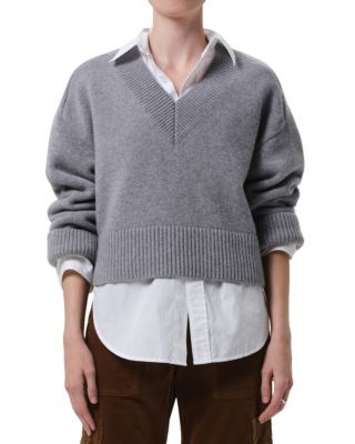 Gazette Puzzle V Neck Sweater