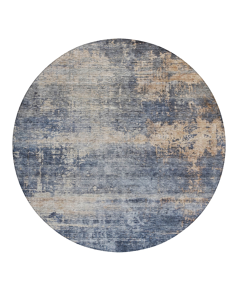 Dalyn Rug Company Dalyn Nouveau Nv25 Round Area Rug, 8' X 8' In Blue