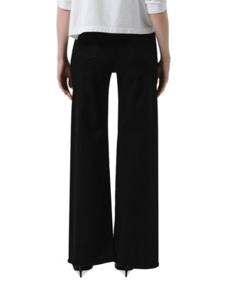 Lyra High Rise Wide Leg Jeans in Plush Black