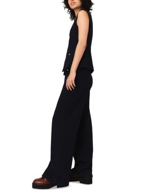 Straight Leg Tweed Pants