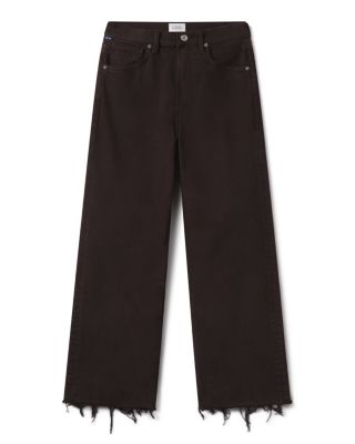Palma Cropped Straight Leg Jeans in Carob