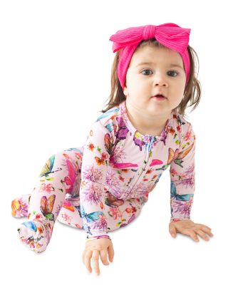Girls' Watercolor Butterfly Convertible One Piece - Baby