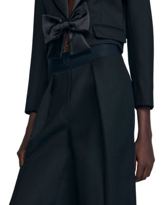 Elastic Waist Wide Leg Trousers