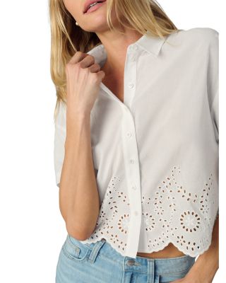 The Eyelet Short Sleeve Blouse