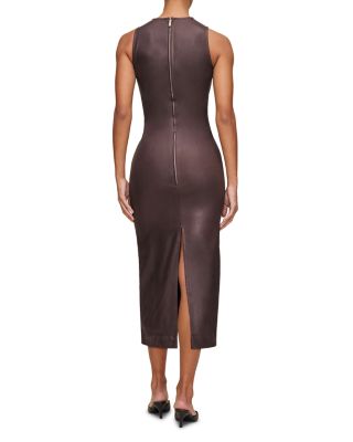 Esme Coated Denim Midi Dress