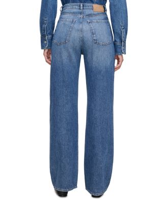 Karmine Aura Refined Wide Leg SculptSystem High Rise Jeans in Lapis