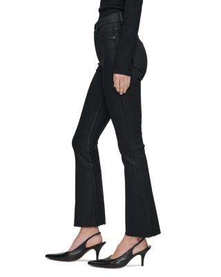 Bridget Boot High Rise Instasculpt™ Coated Ankle Jeans in Black Coated