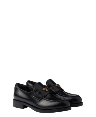  Women's Brushed Leather Loafers