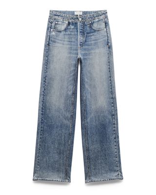 Miramar Cotton Terry Wide Leg Sweatpant Jeans in Scarlet