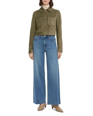 Le Slim Palazzo Jeans in Flip Raw After