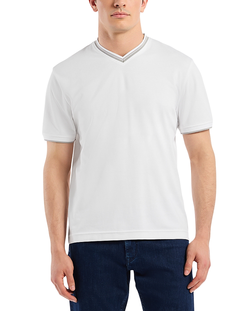 Robert Graham Holton Short Sleeve T-shirt In White