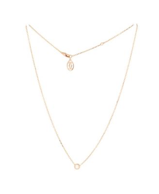 Large Cartier D'Amour Pendant Necklace 18K Rose Gold with Diamond