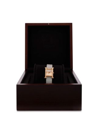 Heure H Quartz Watch in Clous de Paris Hobnail Rose Gold and Leather 21mm