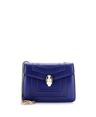 Pre-Owned Bvlgari - Small Serpenti Forever Square Shoulder Bag Leather