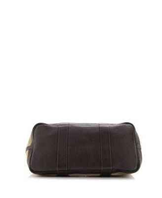 36 Garden Party Tote Toile and Leather