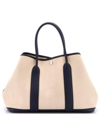 Pre-Owned HERMÈS - 36 Garden Party Tote Toile and Leather