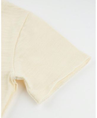 Boys' Sailboat Applique Raw Edge Slub Tee - Little Kid