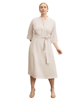 Lauleh Women&#39;s Everyday Crepe with Topstitch Dress