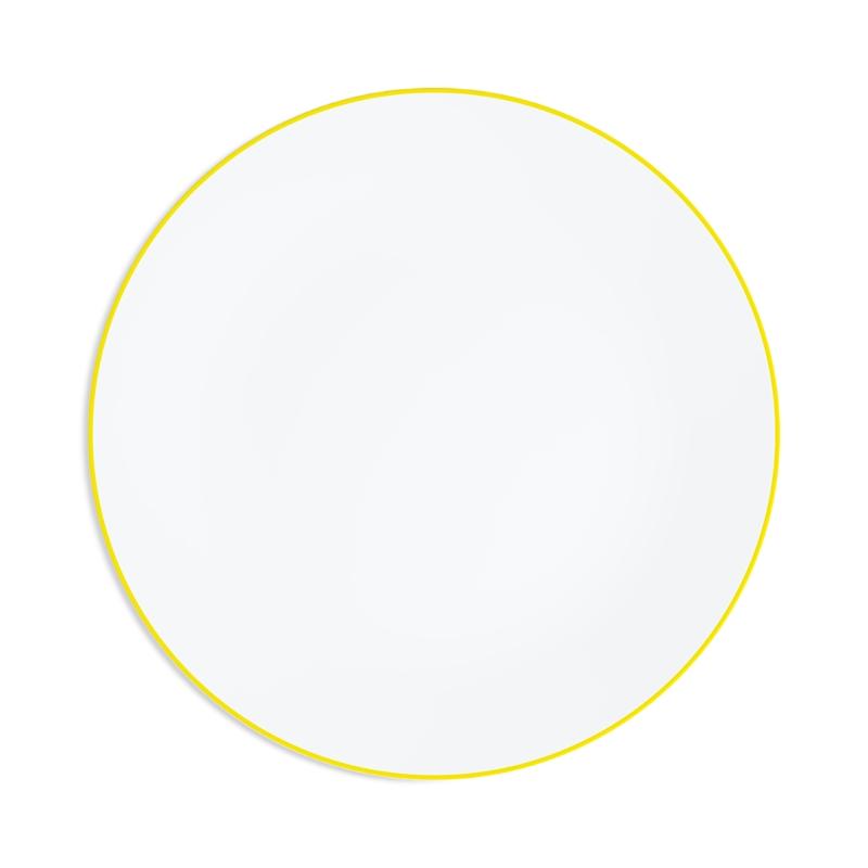 Non Sans Raison Concorde Dinner Plate In Yellow