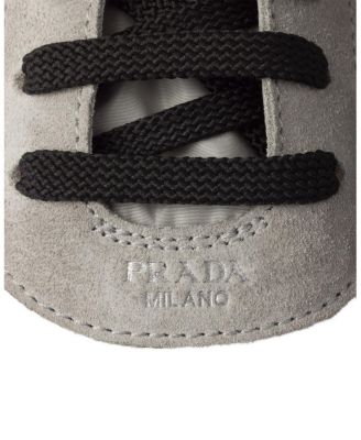 Men's Collapse Re-Nylon and Suede Elasticized Sneakers