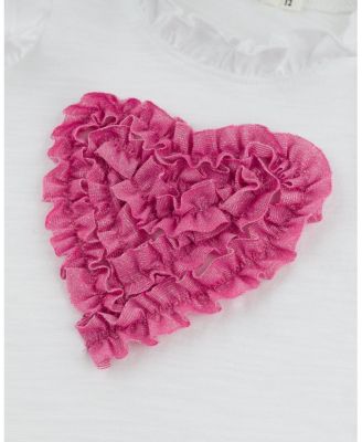 Girls' Rebekah Ruffle Heart Sparkle Tank - Baby, Little Kid