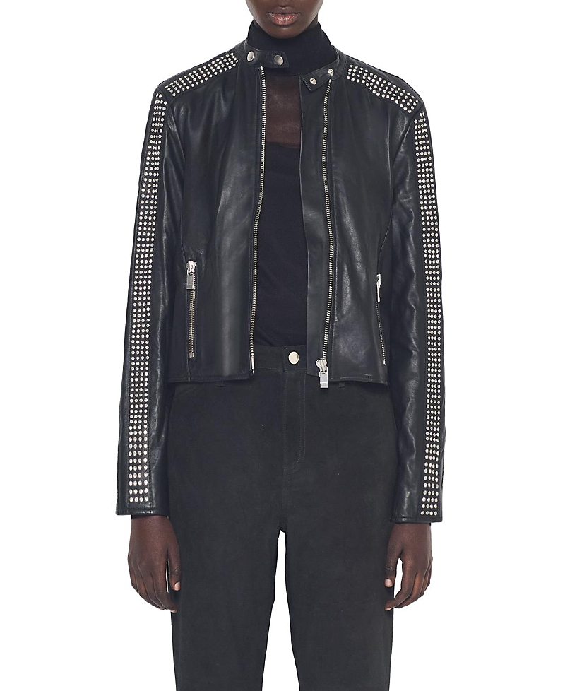 As By Df Ryder Upcycled Leather Jacket In Black