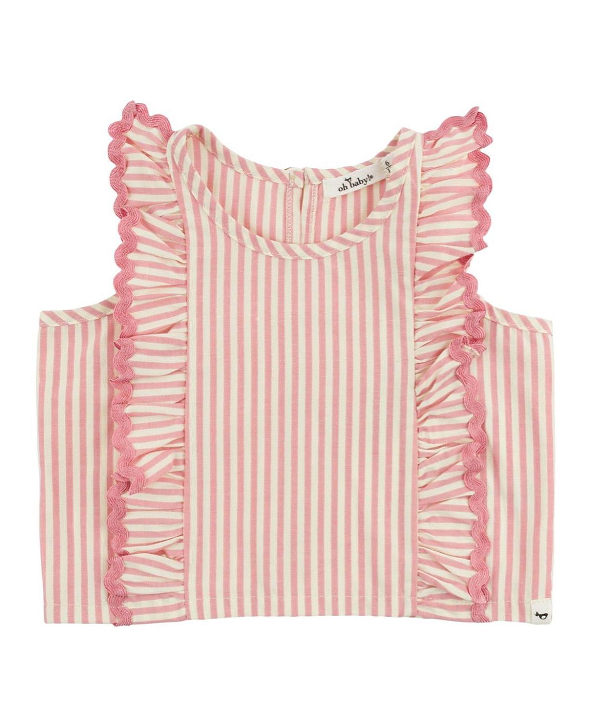 oh baby! Girls' Cabana with Millie Ruffle Lola Blouse - Baby, Little Kid