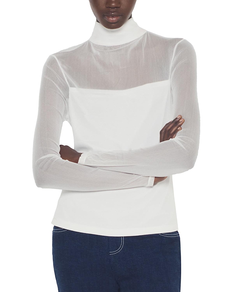 As By Df Eclipse Turtleneck Top In White