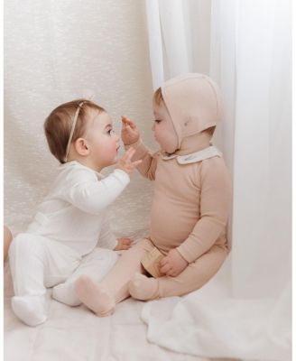  Unisex Organic Cotton Embroidered Collar Collection Footie - Baby