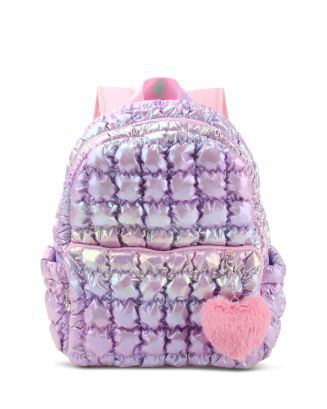 OMG Accessories Quilted Scrunchies Metallic Large Backpack ...