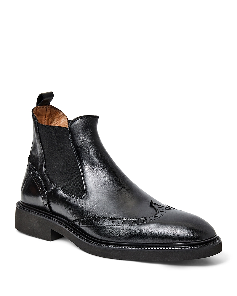 Bruno Magli Vespa Wingtip Chelsea Boot In Black