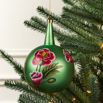 Glass Decorative Orb Ornament - Exclusive