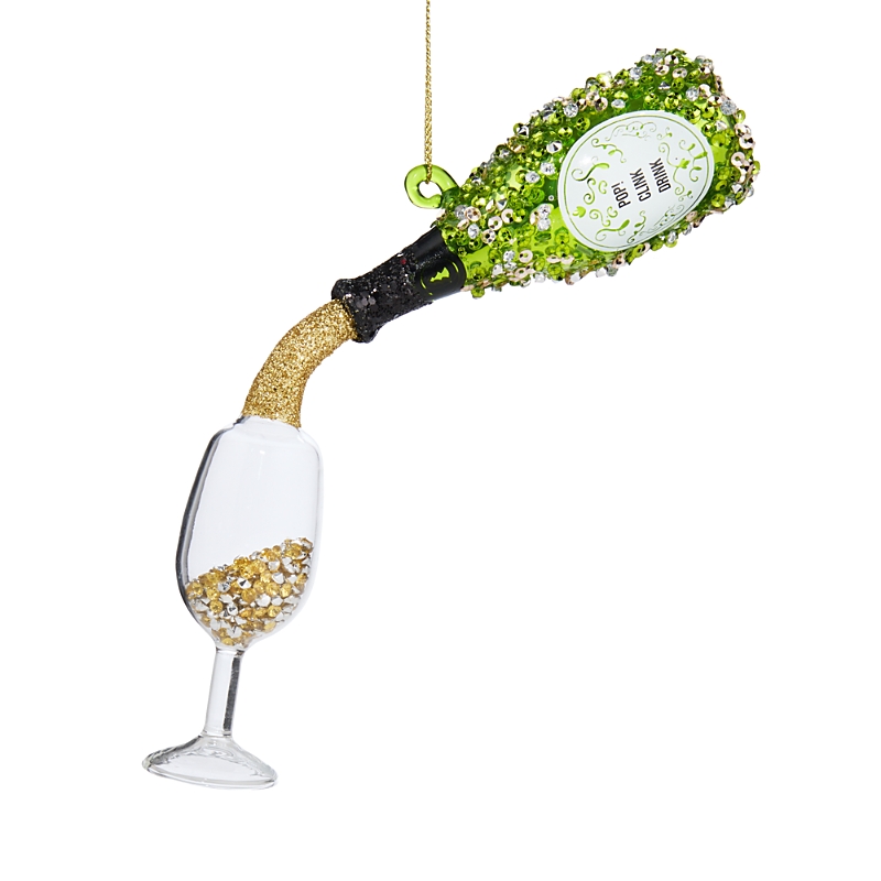 Bloomingdale's Pouring Champagne Ornament - Exclusive In Multi