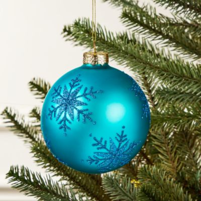 Snowflake Glass Ball - Exclusive