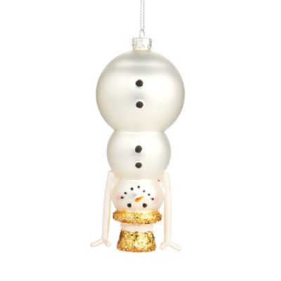 Handstand Snowman Ornament - Exclusive