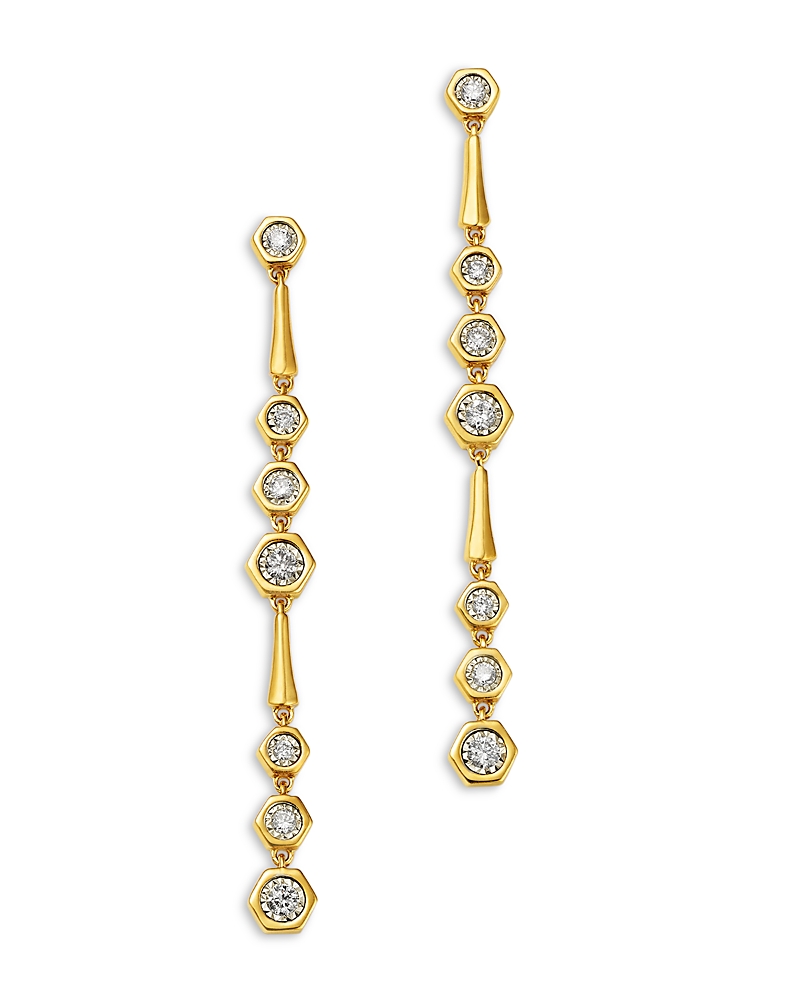 Bloomingdale's Fine Collection Diamond Linear Drop Earrings in 14K Yellow Gold, 0.20 tcw
