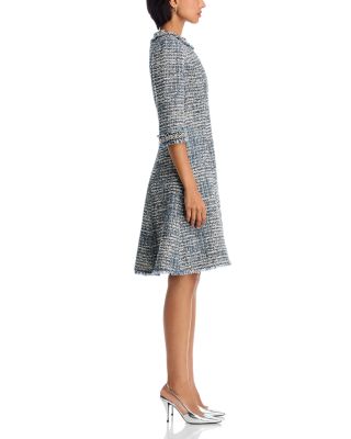 Embellished Tweed Dress