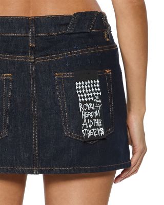 Low Rider Denim Mini Skirt