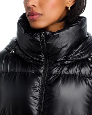 Shiny Long Hooded Coat