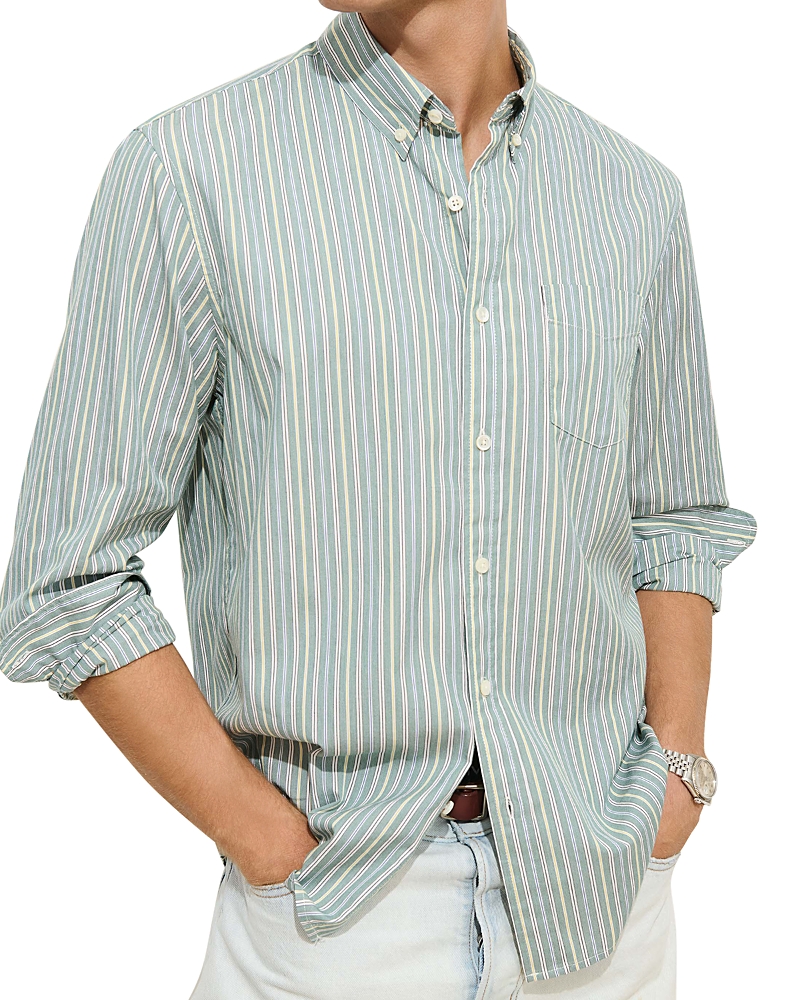 Alex Mill Button Down Shirt In Green
