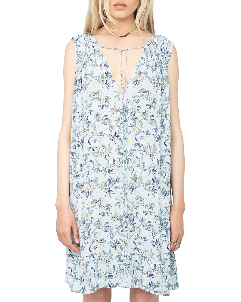 Zadig & Voltaire Short Dress In Viscose In Blue