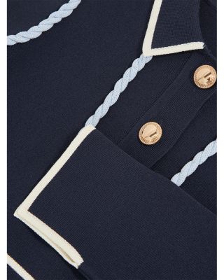 Girls' Freya Piped Knitted Dress - Big Kid