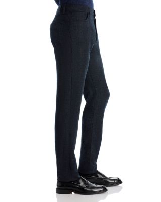 Impeccabile Wool Flannel Regular Fit Five Pocket Pants